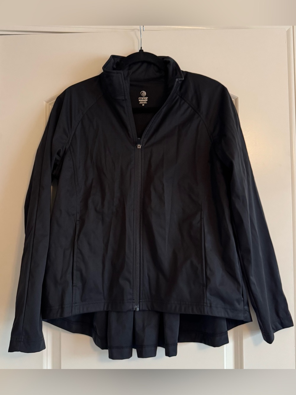 MPG Women's Black Full-Zip Active Utility Jacket Size M